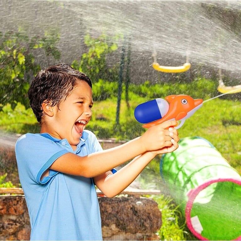 Sunflower Rotating Sprinkler Water & 2 Toys Water Squirters for Kids
