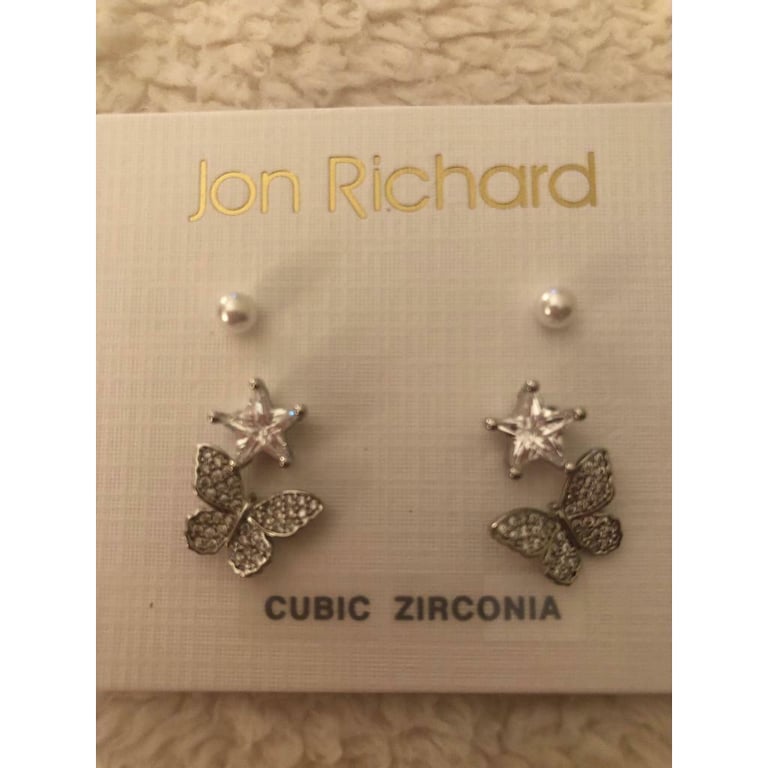 3 pairs of brand new Jon Richard earrings. 