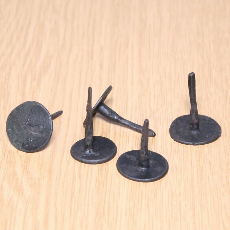 Furniture Studs Hand Made Iron Takart Authentic Vintage Pack of 10