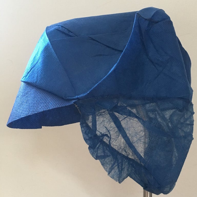 	2 large white disposable coats + 1 blue hat. £3 ovno lot. Can post.