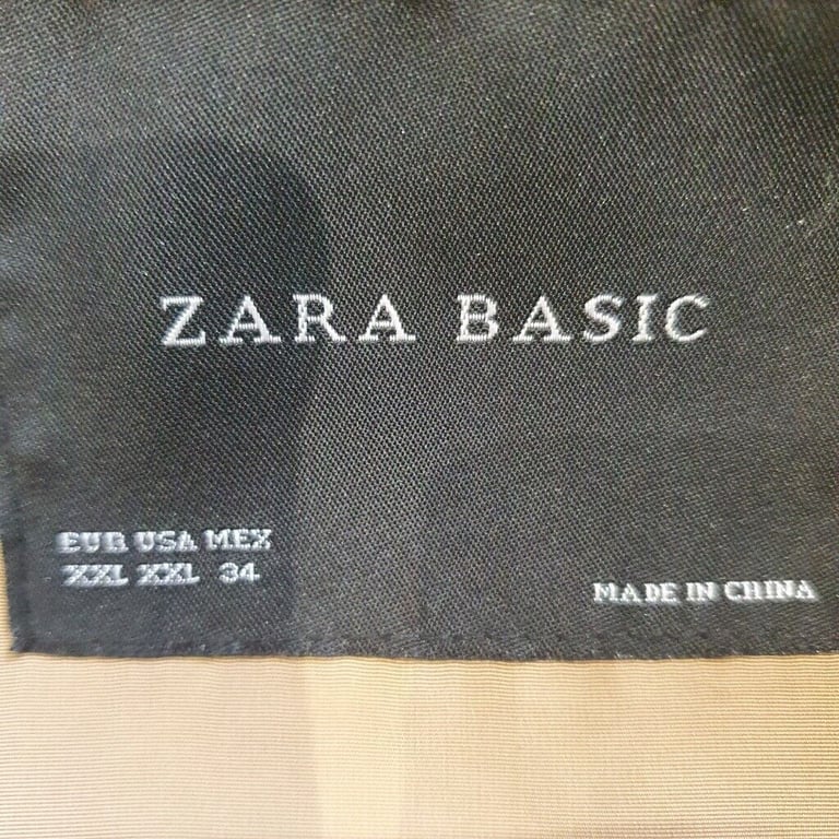 Zara Basic Belted and Hooded Quilted Jacket - Gold - XXL - 34 ins chest