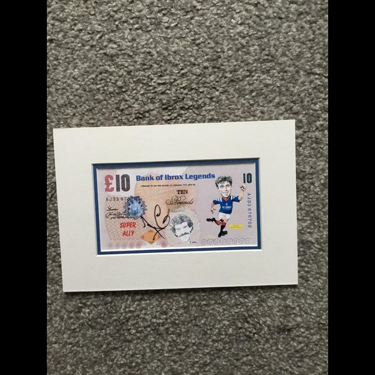 image for Signed Ally McCoist Banknote.