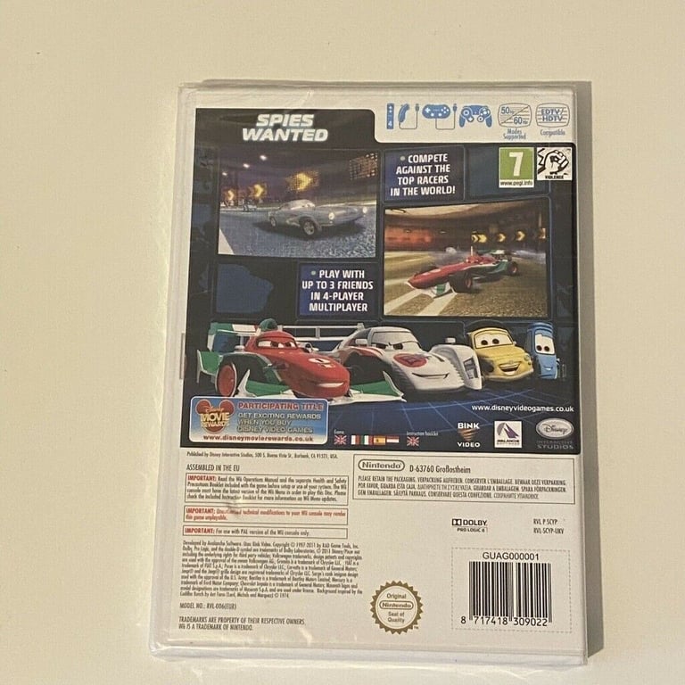 Cars 2 Nintendo Wii Game (Brand New & Factory Sealed) £15