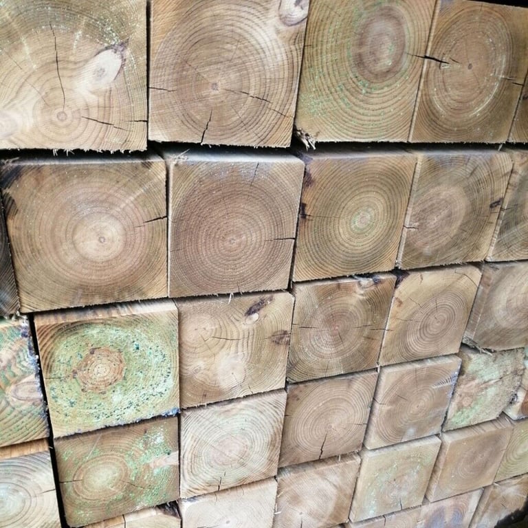 150mm x 150mm x 2.4m Square Wooden Posts