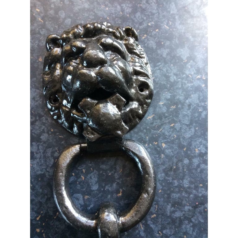 image for Antique black door knocker