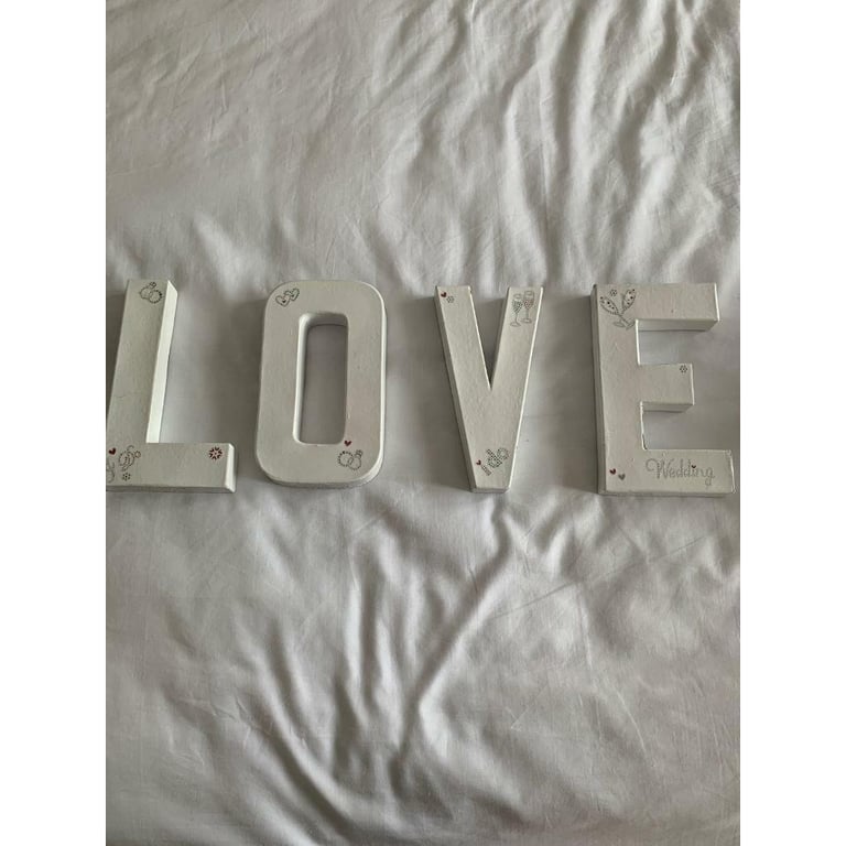 Cardboard letters 