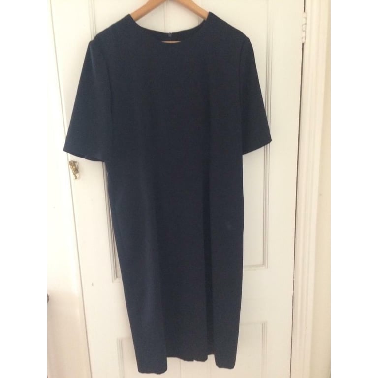 Viyella authentic fully lined size 14 navy blue dress 