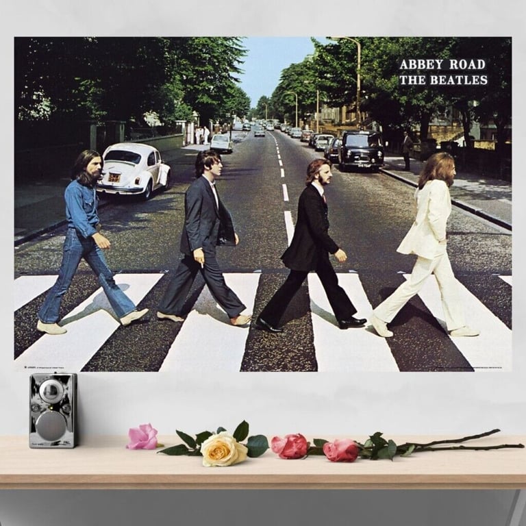 Beatles Abbey Road Poster Print Wall Art Home Office Decor Gift Picture Man Cave