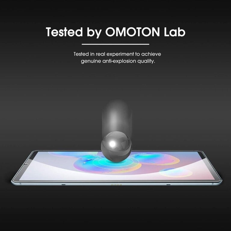 OMOTON 3 Pack Screen Protector for Samsung Galaxy Tab S6 T860, T865 2019 / Tab S5e T720,T725