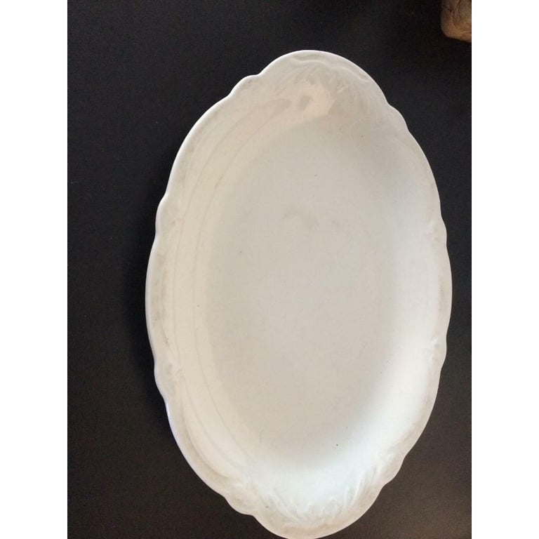 image for Vintage W H Grindley & Co Ltd white large plate 