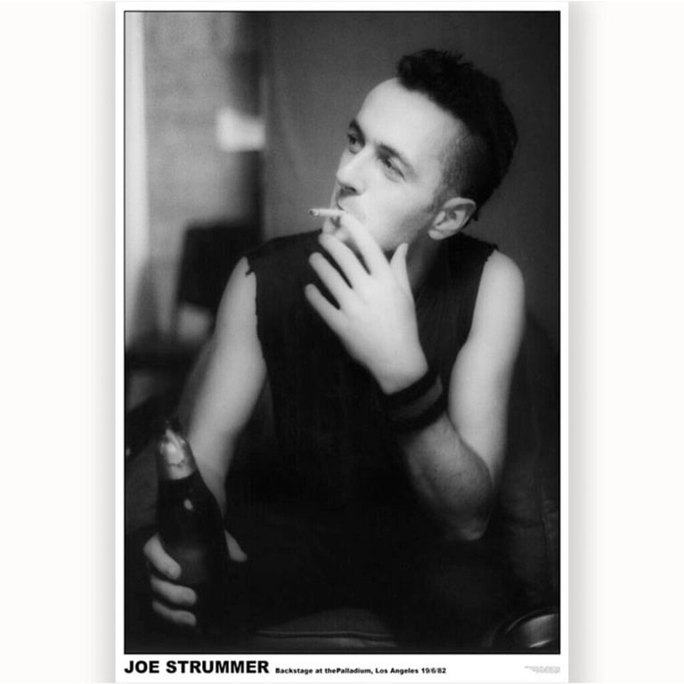 Clash Joe Strummer Palladium Los Angeles 1982 Poster Print Wall Art Home Decor Gift Rock Memorabilia