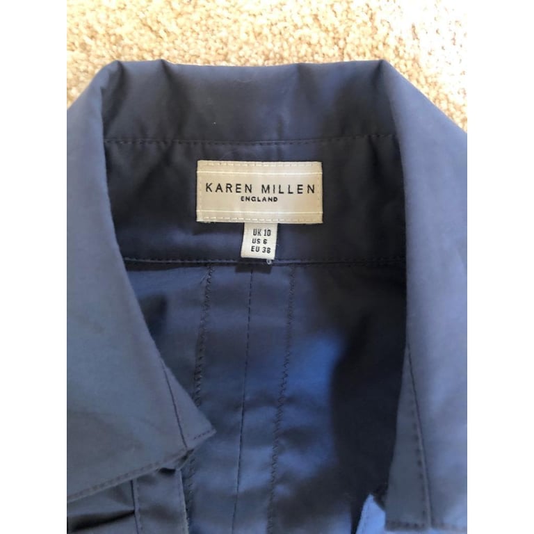 Karen Millen womens blouse royal blue size 10