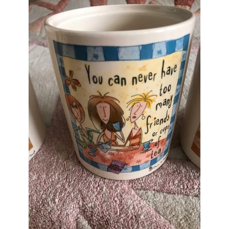 Born To Shop Tea/Sugar/Coffee and Cookies Jar