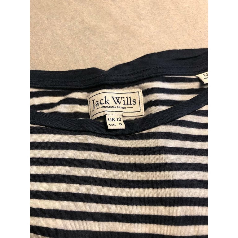 image for JACK WILLS CASUAL  NAVY TOP  Uk 12