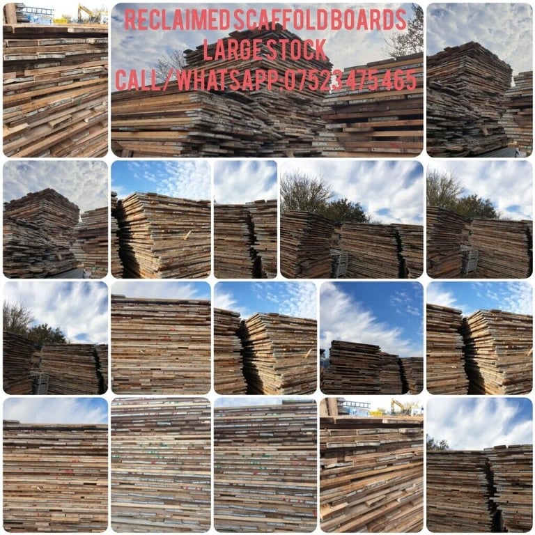 13' NEW @ £15 & 13' USED @ £10- SCAFFOLD BOARDS - HIGH QUALITY- GRADED & BANDED