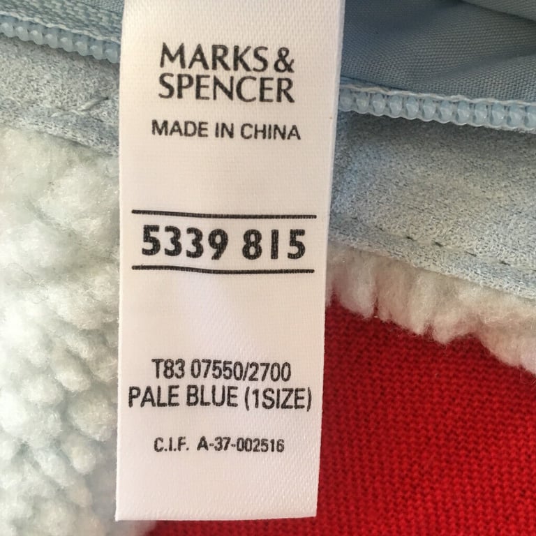  	Unused M&S pale blue suede and lambs wool effect bag. Happy to post. £4 ovno.
