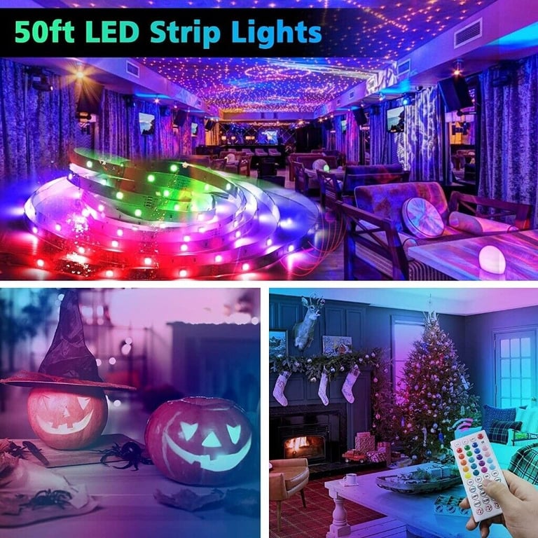15M Ultra-Long LED Strip Light with Remote and APP Control
