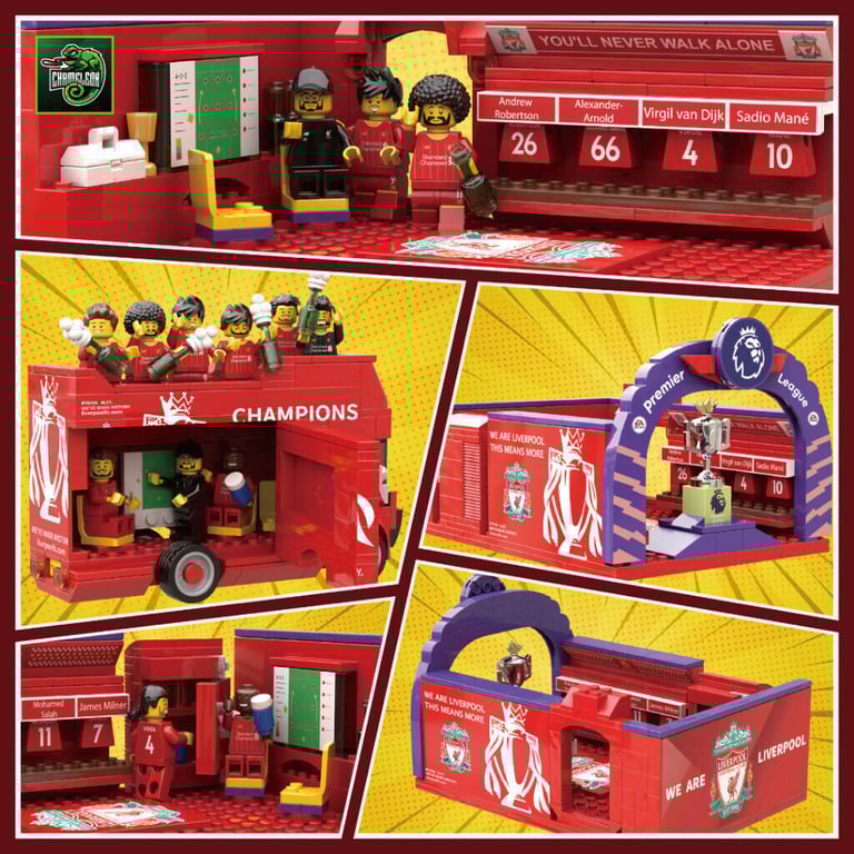 420 pcs Champions moment 2 in 1 liverpool fc 2019/20 champions not lego
