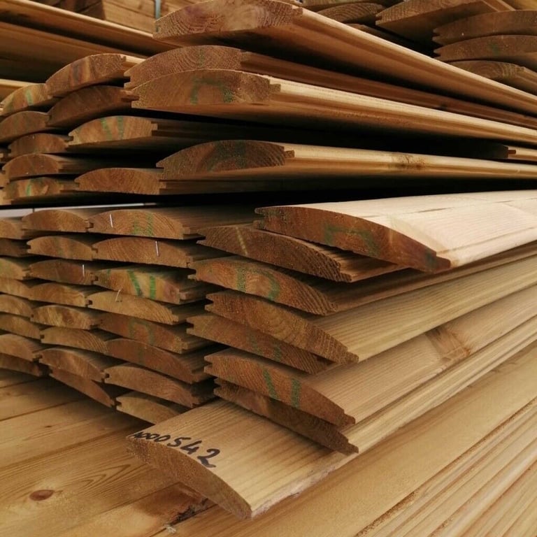 Log Lap Cladding 25mm x 125mm (19 x 110 fin) 4.8m 