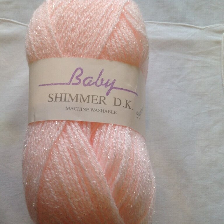 James C Brett BABY Shimmer Double Knitting Wool Yarn Various Colours 5x100g