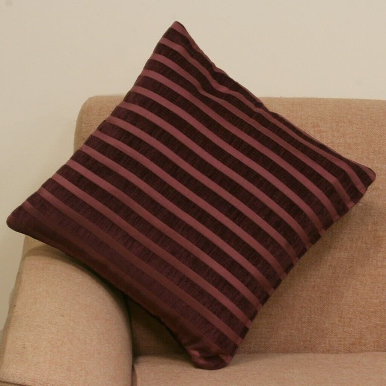 image for NEW Cushion Cover Velvet & Satin Striped
