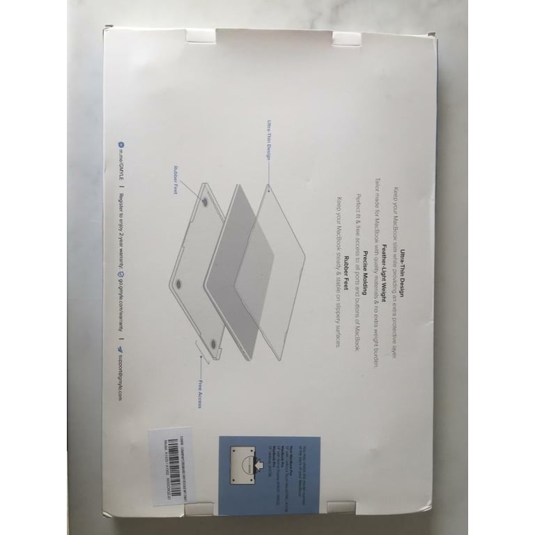 GMYLE Protective Case for 13-in MacBook Marble