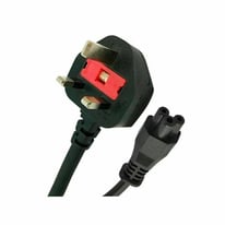 LAPTOP CHARGER POWER CABLE NEW UK Cloverleaf 1.8M Power Cord 3 Pin Mains Cable 
