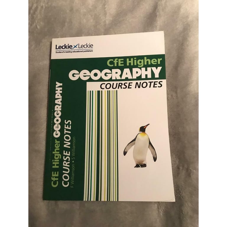 BRAND NEW: Leckie Leckie SQA higher geography study guides