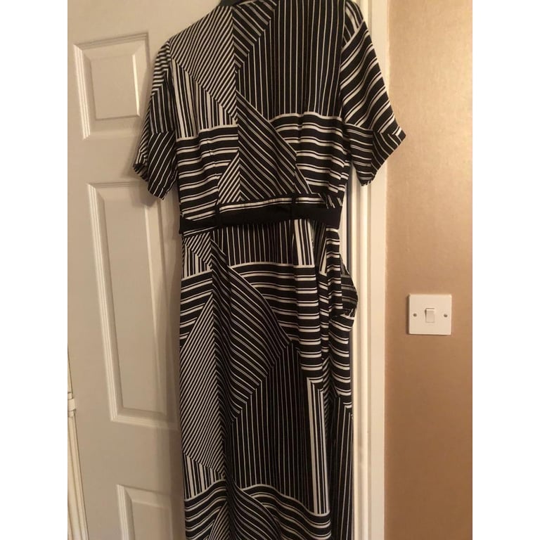 Black and white dress. 