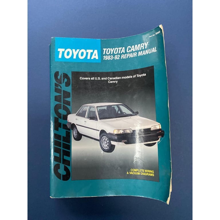 image for TOYOTA Camry repair manual 1983-92
