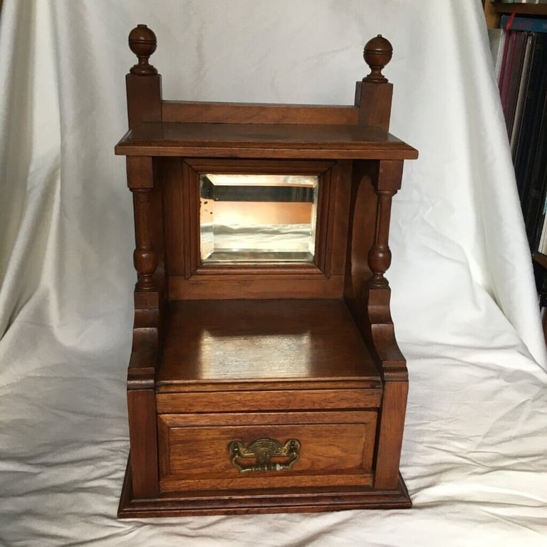 image for Antique Dresser Top Mirror and Drawer