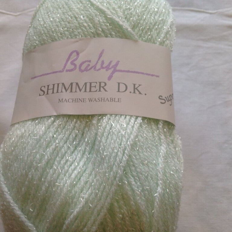James C Brett BABY Shimmer Double Knitting Wool Yarn Various Colours 5x100g