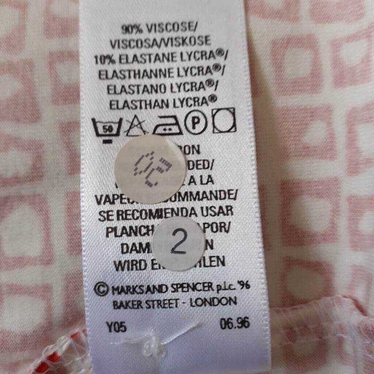 Size 14 Red Mix M&S Top