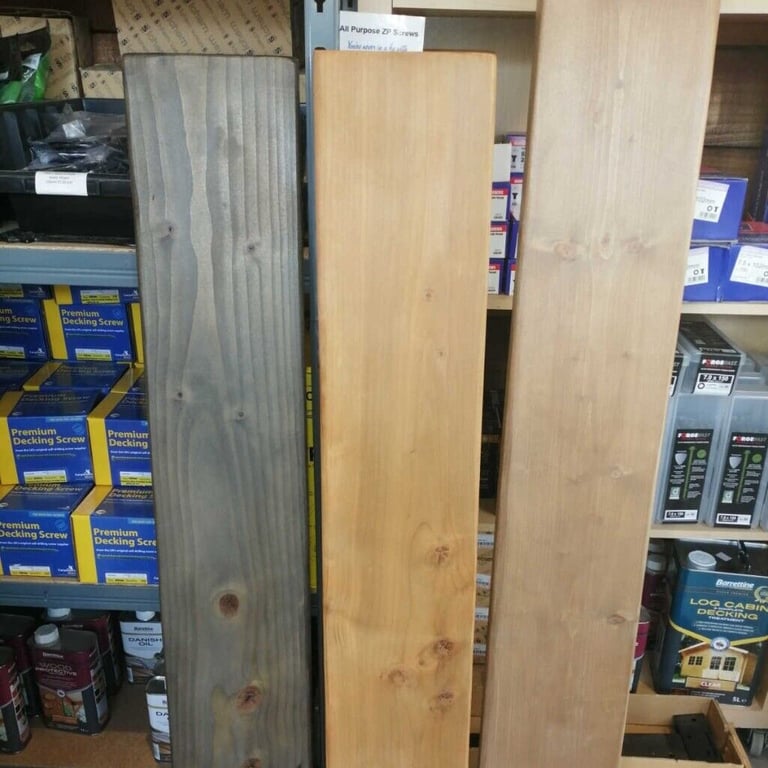 Rustic Oak Effect Shelves. Approx 50mm x 200mm and up to 3m