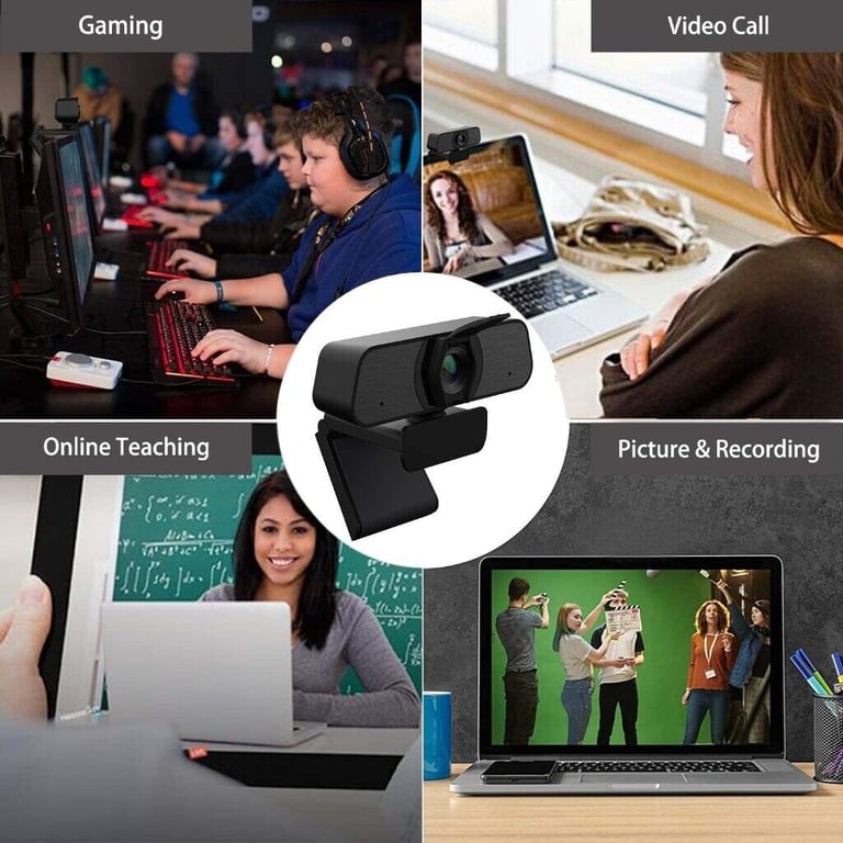 Webcam with Microphone HD Web Camera 1080P