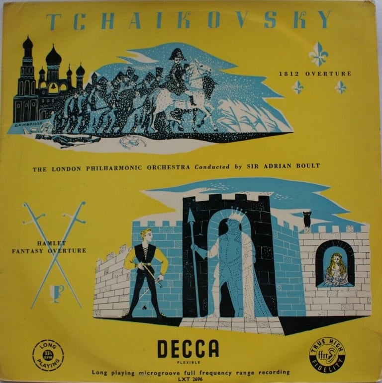 Tchaikovsky: 1812 Overture & Hamlet Fantasy Overture - Boult (Decca LXT 2696)