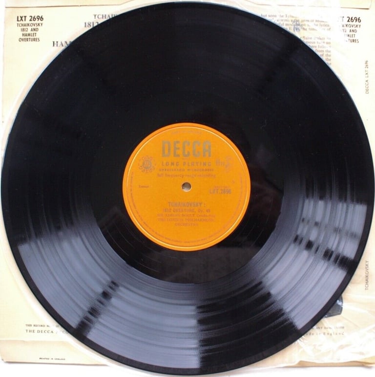 Tchaikovsky: 1812 Overture & Hamlet Fantasy Overture - Boult (Decca LXT 2696)
