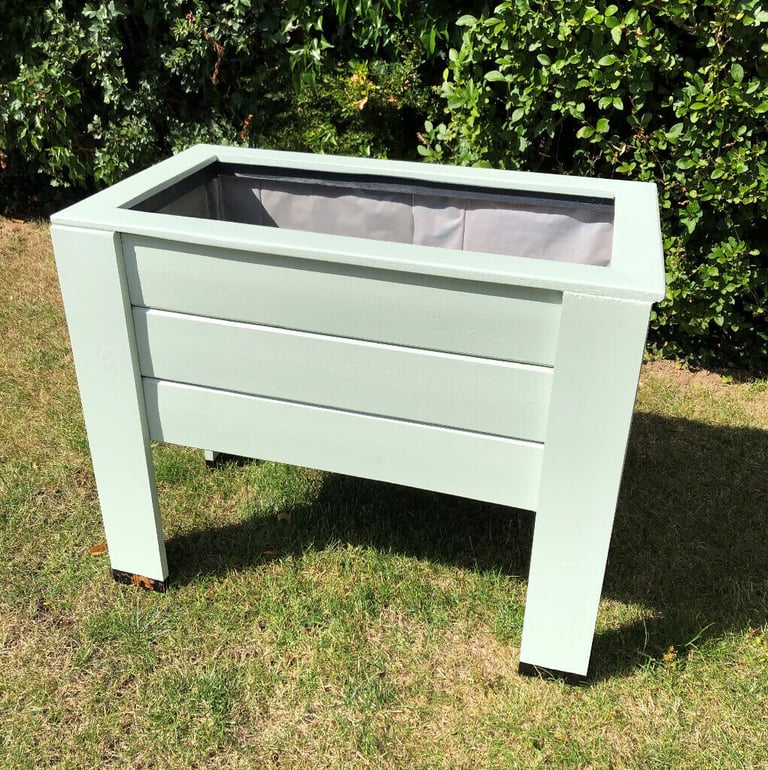 Raised Garden Trough Planter, treated timber, full liner + drainage | in  Andover, Hampshire | Gumtree
