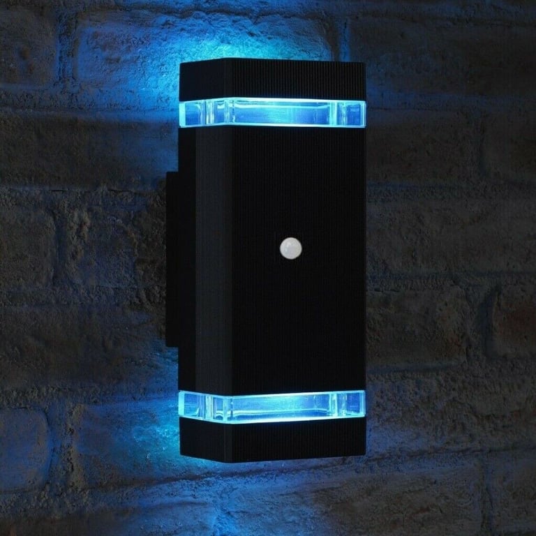 Modern Style Up & Down LED Wall Light With Sensor, Waterproof Function, Including 2 x GU10 Bulbs