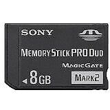 Sony Memory Stick Pro Duo 8GB Magic Gate Mark 2