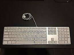 Apple A1243 Aluminum slim USB Wired Keyboard 