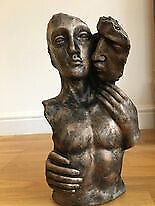 image for Bronze Adoring Couple Sculpture