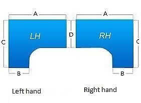 New White Corner Desk with Desk High Drawers, Huge Glasgow Showroom