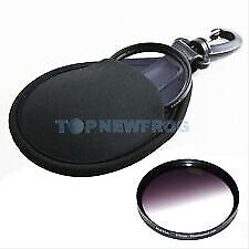 2-Pocket Wallet Case Bag Pouch Cover Protector Compatible for 49-77mm Lens Filters