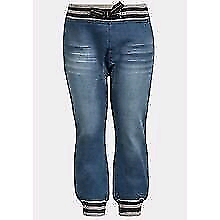 New Minoti Boys Stone Wash Denim Joggers