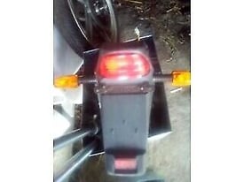  Motorcycle back fender / plate holder/Indicators x4