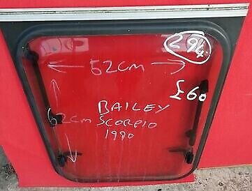 Bailey Scorpio Caravan window