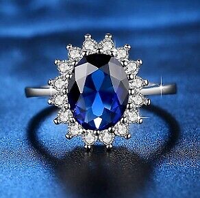 image for Red and blue stone rings - various sizes