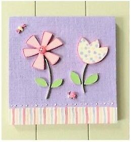 Girls Next Set of 3 Handmade Multicoloured Decorative Tile Pictures 