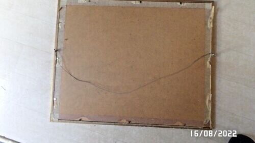 VINTAGE LABELS IN GOLD COLOURED WOODEN FRAME.SEE PICS FOR LABELS. 